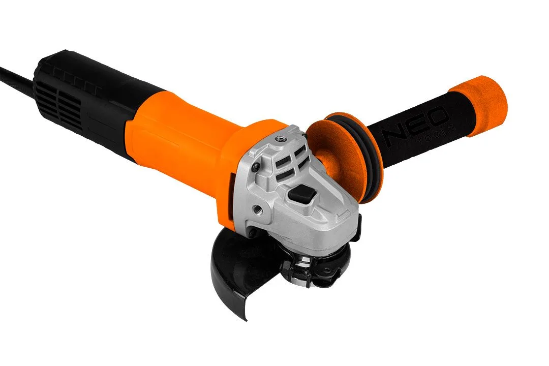 Кутова шліфувальна машина Neo Tools 125 мм, 1000 Вт, 12000 об/хв, 2.0 кг.