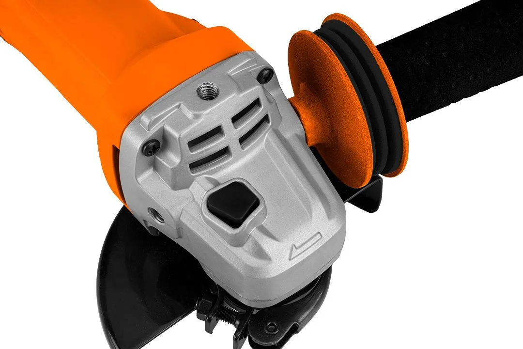 Кутова шліфувальна машина Neo Tools 125 мм, 1000 Вт, 12000 об/хв, 2.0 кг.