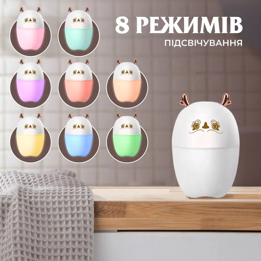 Увлажнитель воздуха ультразвуковой 220 мл белый