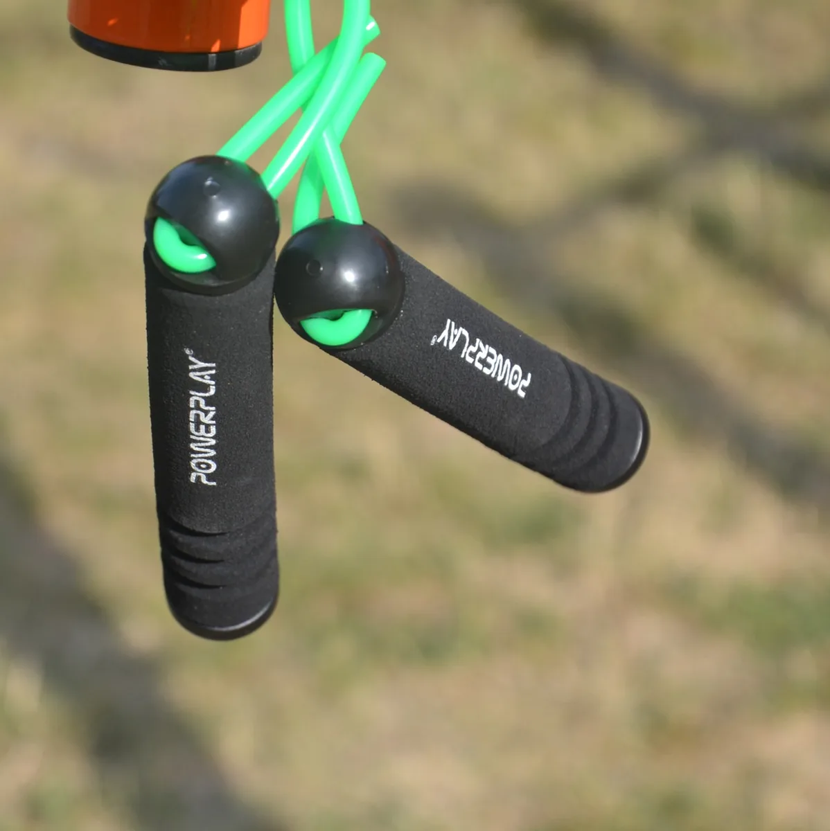 Скакалка Active Point ПВХ 2,7 м Зелена Регульована довжина