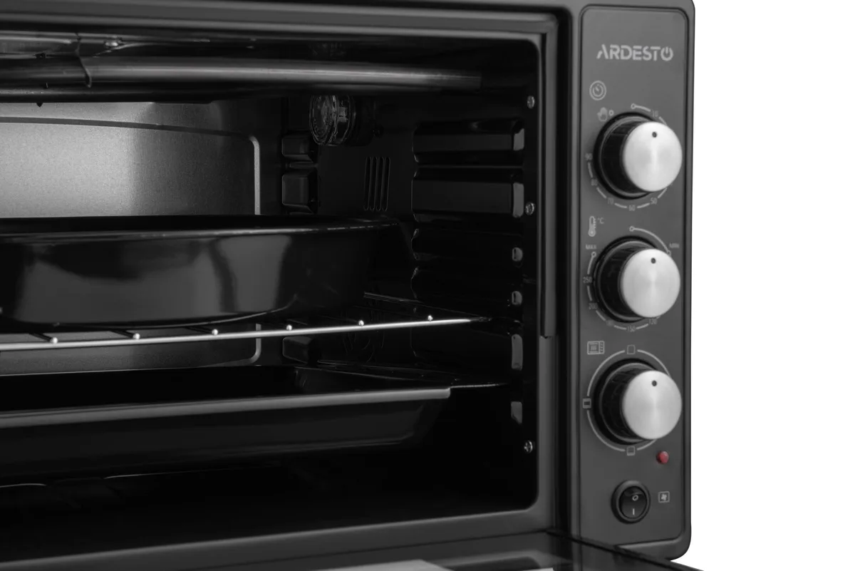Электрическая печь ARDESTO 40 л 1300 В черная конвекция механическая