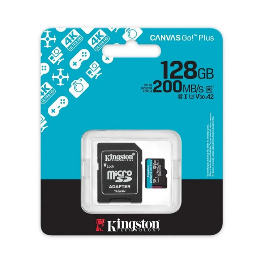 Карта пам'яті Kingston MicroSDXC 128Гб Class 10 UHS-I з адаптером