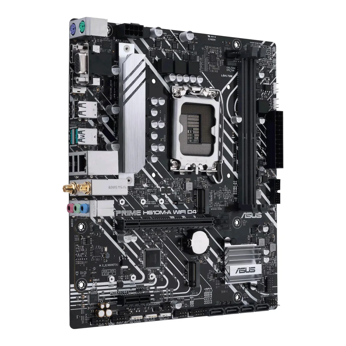 Материнcька плата ASUS PRIME H610M-A WIFI D4 s1700 H610 2xDDR4 M.2 HDMI D-Sub DP Wi-Fi BT mATX