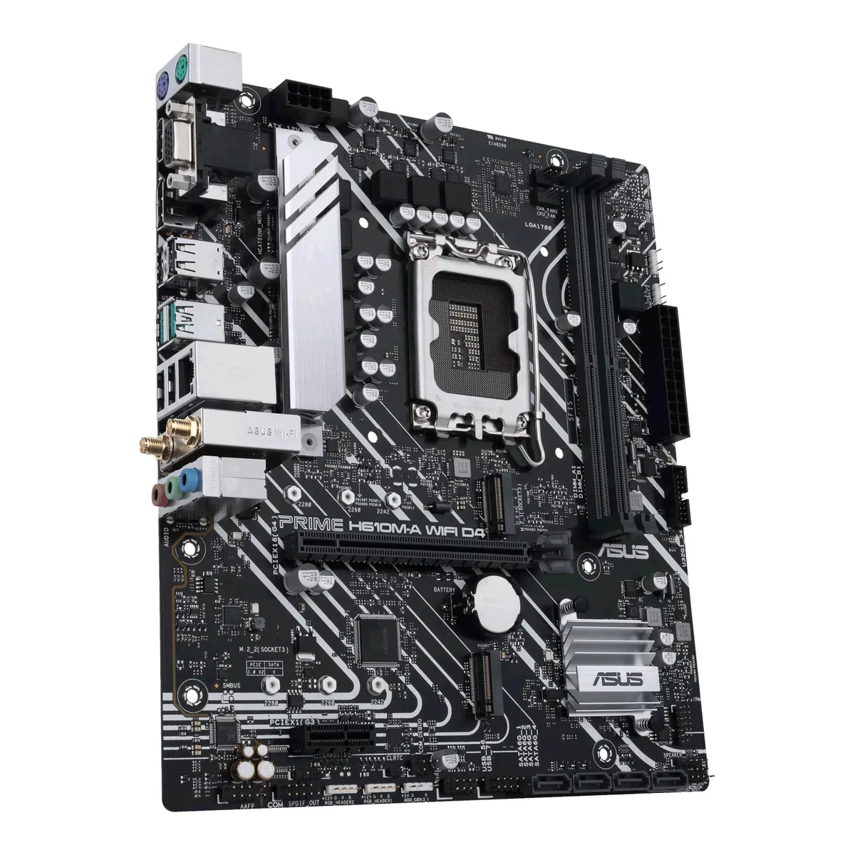 Материнcька плата ASUS PRIME H610M-A WIFI D4 s1700 H610 2xDDR4 M.2 HDMI D-Sub DP Wi-Fi BT mATX
