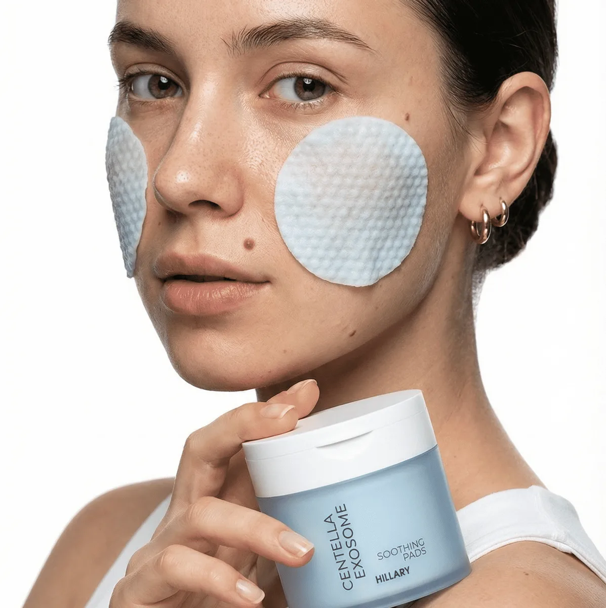 Заспокійливі тонер-педи з екзосомами центелли Hillary Centella Exosome Soothing Pads, 60 шт