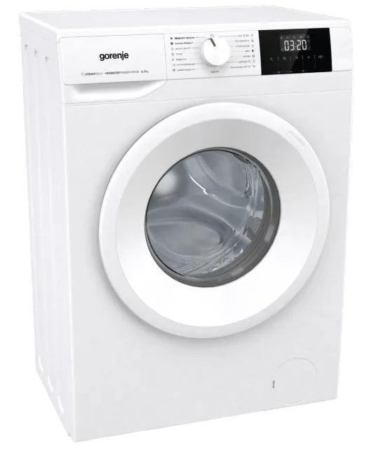Пральна машина автоматична Gorenje 7 кг Нержавіюча сталь 59,5х84,5х43,5 см Білий
