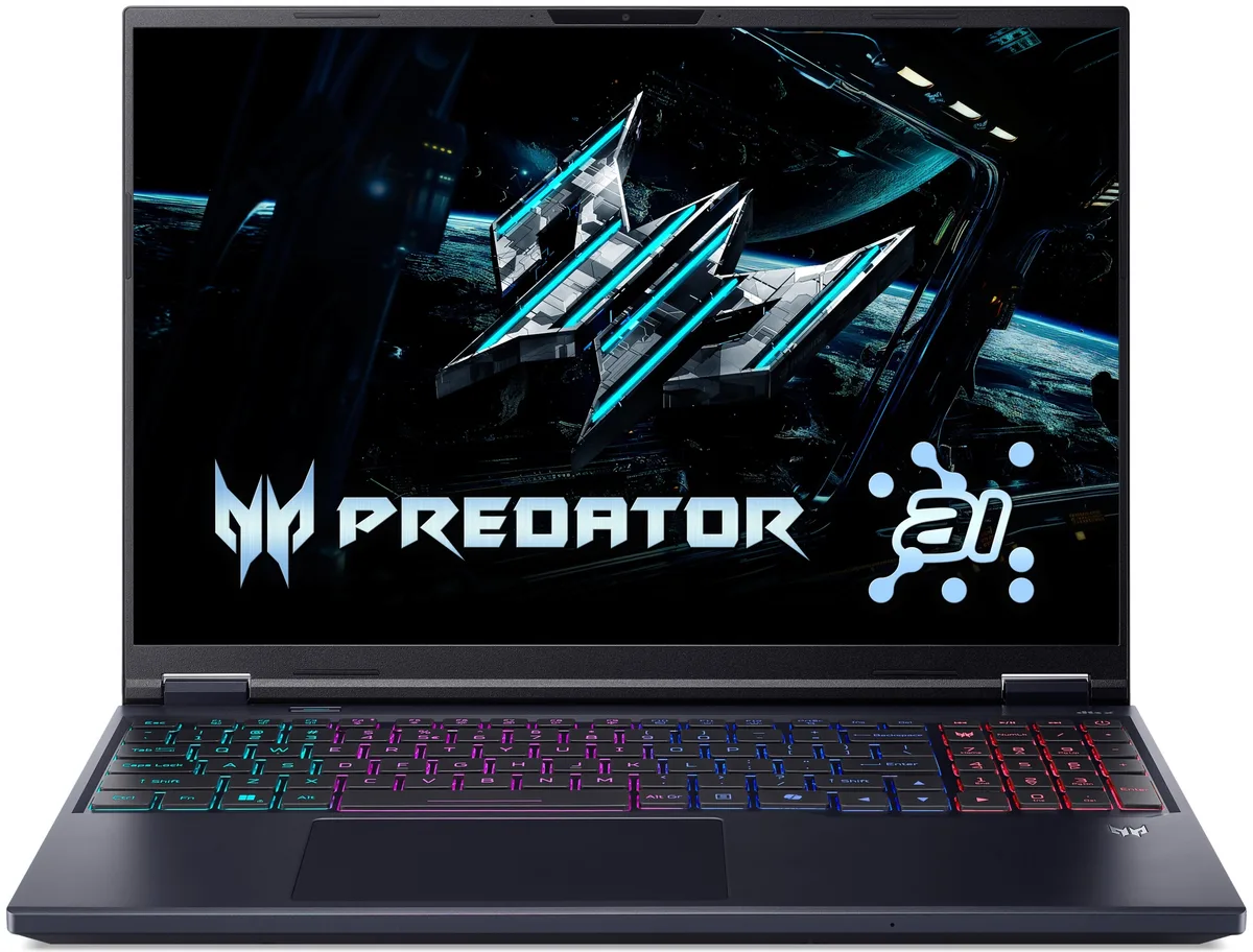 Ноутбук Acer ігровий чорний 16" IPS 32GB SSD 1TB RTX 5060