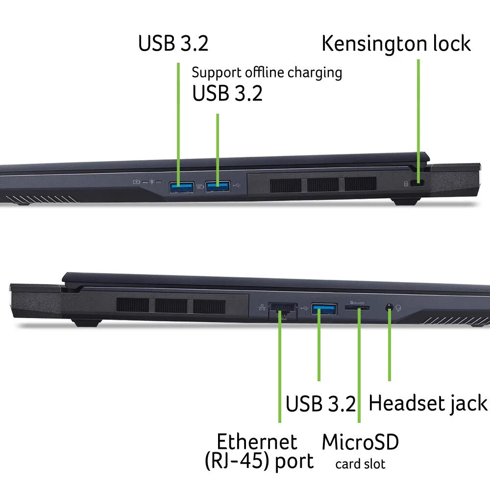 Ноутбук Acer игровой черный 16 IPS 32GB SSD 1TB RTX 5060