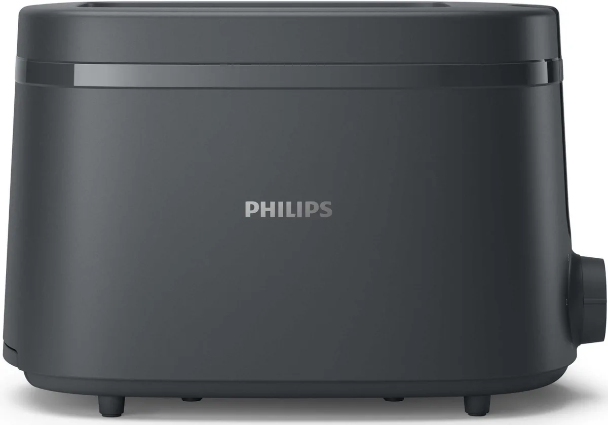 Тостер Philips 650 Вт пластик темно-сірий 2 відділення