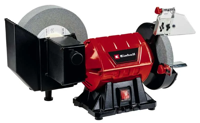Заточувальний верстат Einhell TC-WD 200/150, 250 Вт, круги 200/150х32 мм, 134-2980 об/хв, вага 9.1 кг.