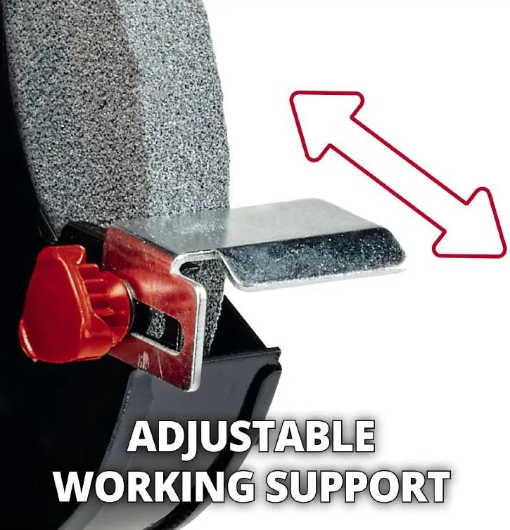Заточувальний верстат Einhell TC-WD 200/150, 250 Вт, круги 200/150х32 мм, 134-2980 об/хв, вага 9.1 кг.