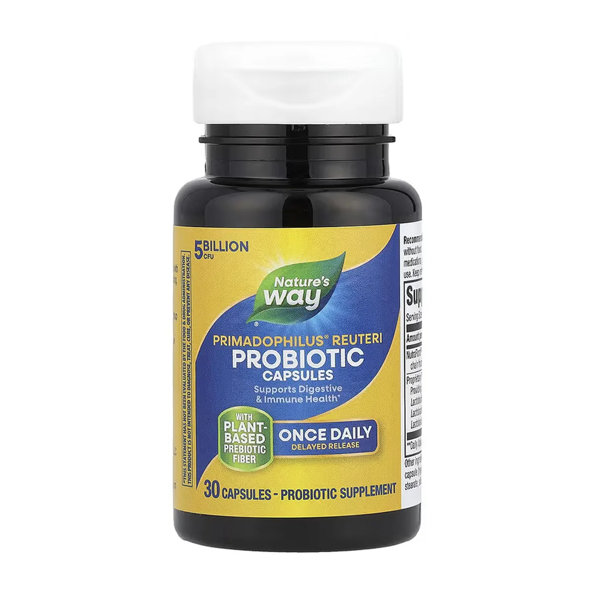 Пробиотическая добавка Nature's Way Primadophilus Reuteri 30 vcaps Растительная капсула