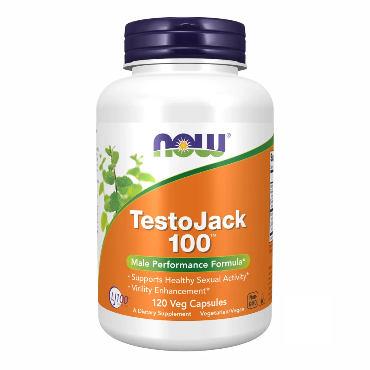 Now Foods Testo Jack 100 вегетаріанські капсули 60 шт для чоловічого здоров'я та енергії.