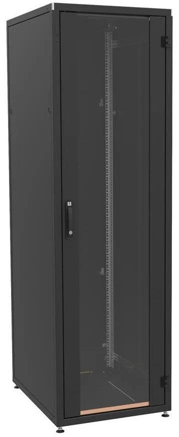 Шкаф ZPAS 19", 33U, SZB IT, передние стеклянные двери, 600х800 мм, максимальная нагрузка 1000 кг, черный.