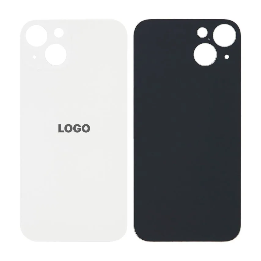 Задня кришка Apple iPhone 13 Original Quality  біла з великим вирізом під камеру