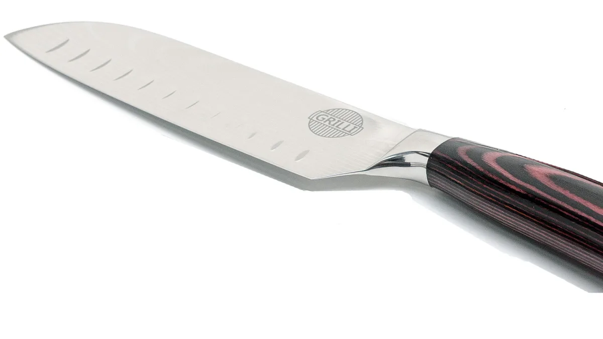 Нож Santoku GRILLI 4Cr13 18 см Черный