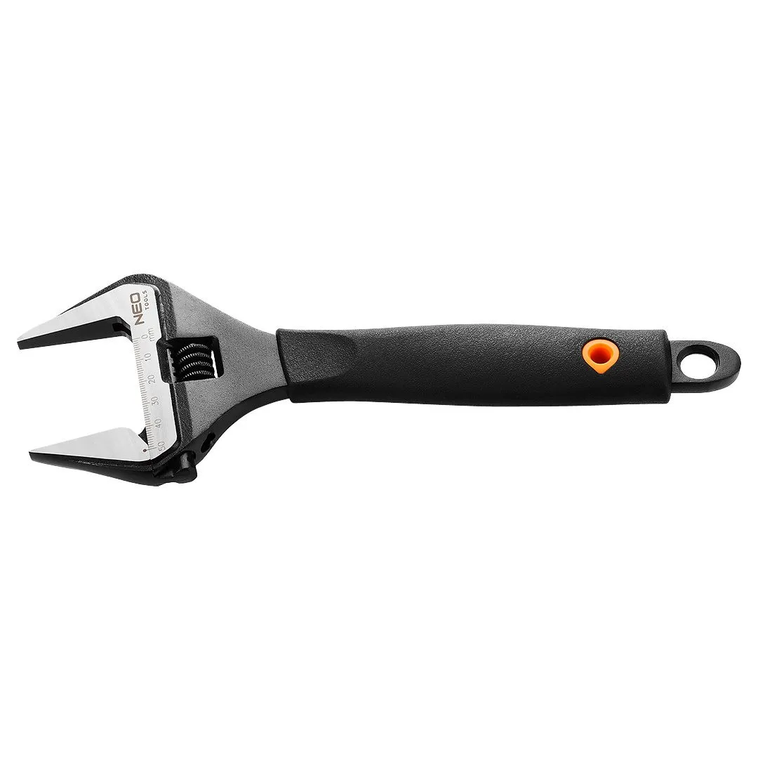 Регульований ключ Neo Tools, кований, CrV, 250мм, робочий діапазон 0-50мм