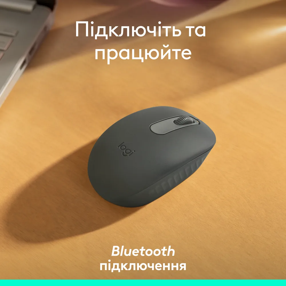 Миша Logitech Bluetooth маленька сірий 1000 dpi