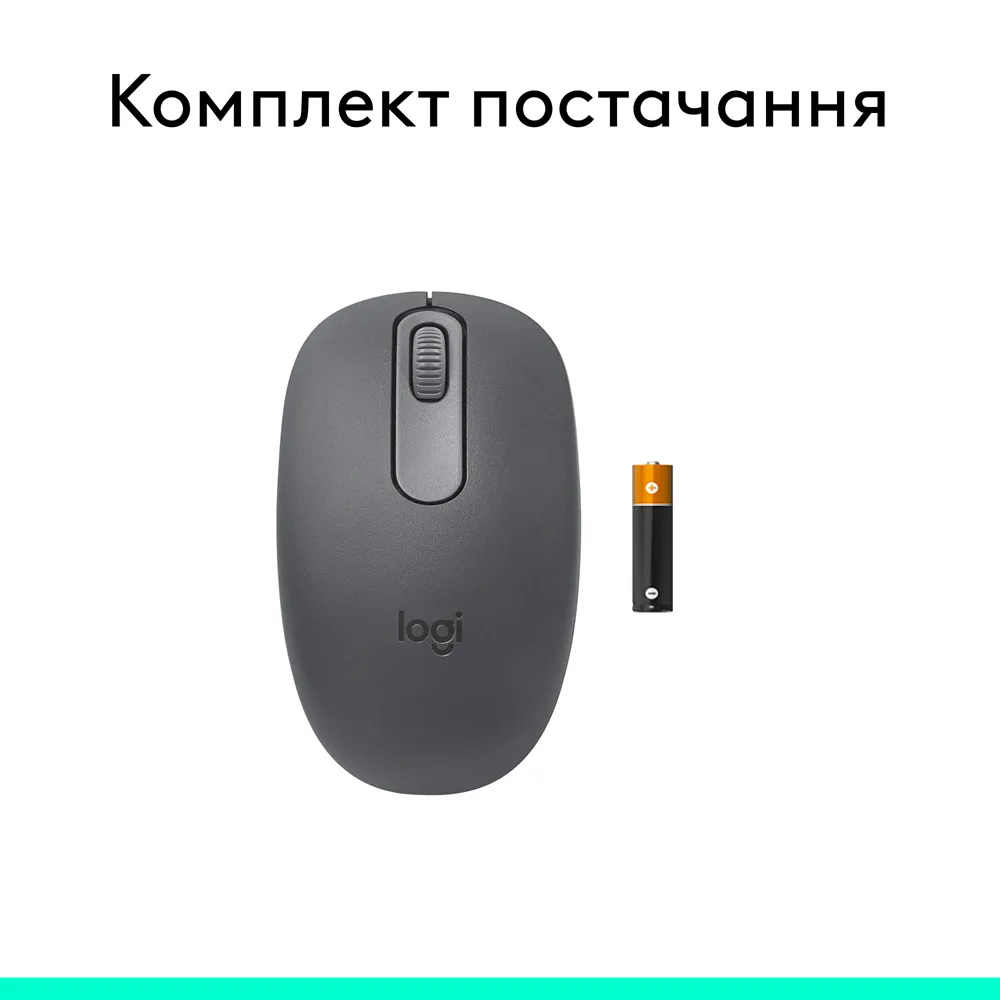 Миша Logitech Bluetooth маленька сірий 1000 dpi