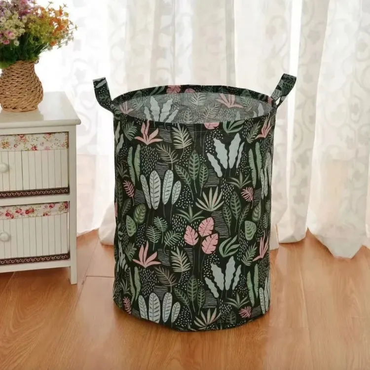 Корзина для іграшок холст 35х45 см Кактуси
