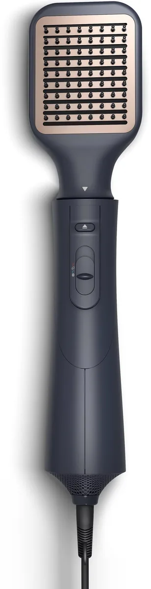 Фен-щітка Philips 5000 Series, 1000 Вт, 3 режими, іонізація, 5 насадок, синій колір.