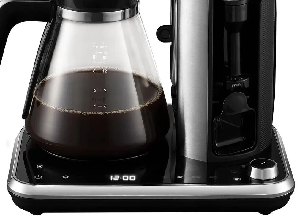 Кавоварка Russell Hobbs крапельного типу Attentiv Coffee Bar 1.5л, для меленої кави, з LED-дисплеєм, чорного та металевого кольору