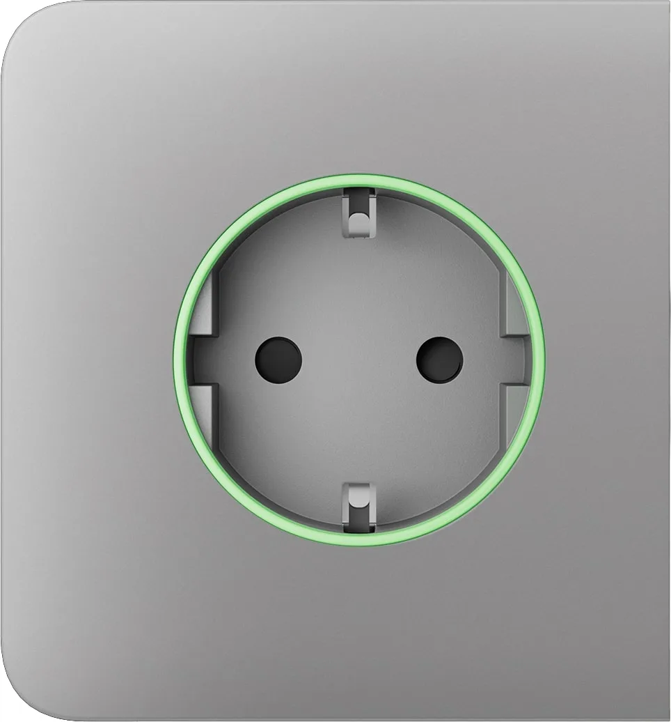 Бічна панель для вбудованої розетки Ajax SideCover for Outlet smart, Jeweler, бездротова, fog