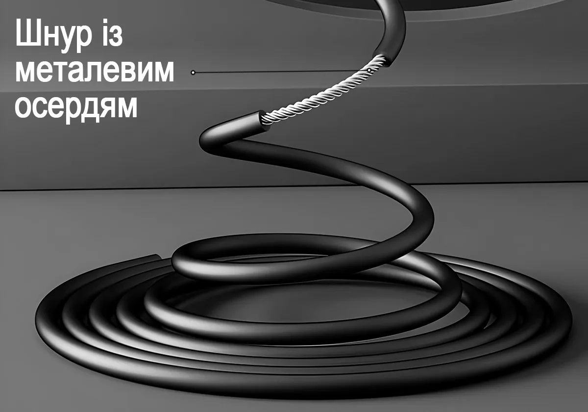 Скоростная скакалка со счетчиком EasyFit стальной трос 2,8 м черный-серый