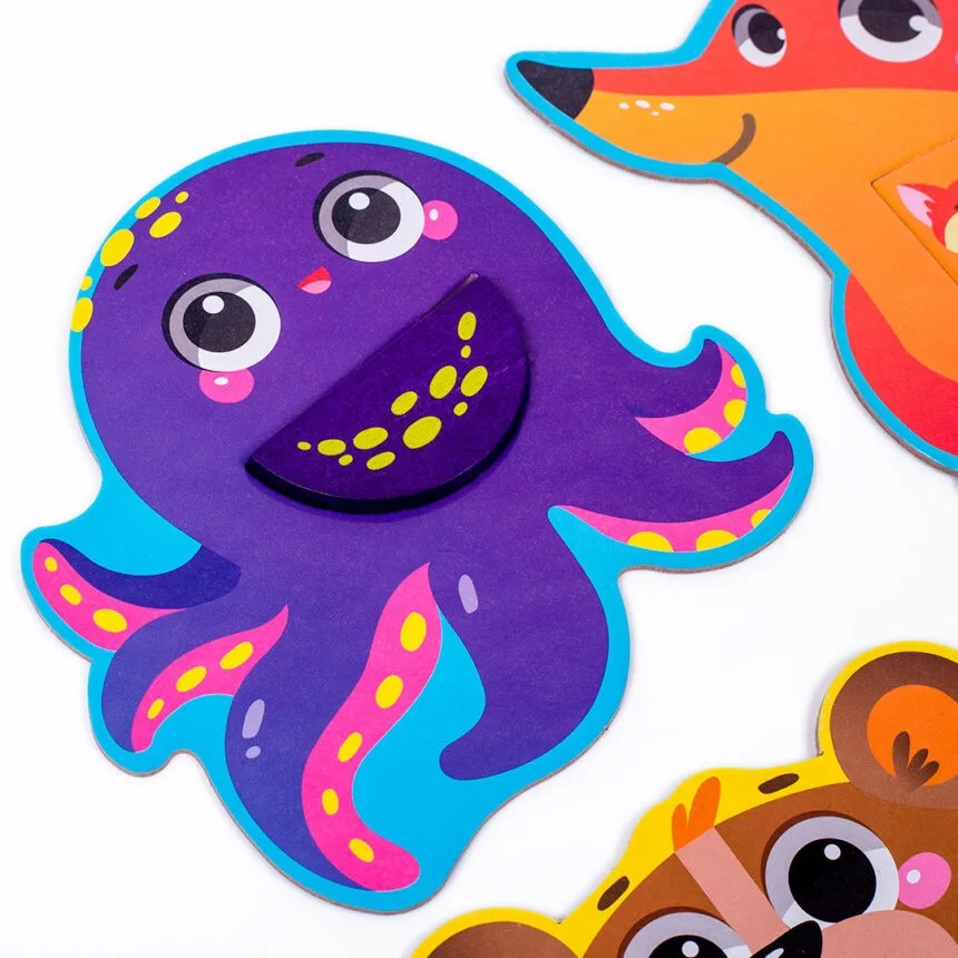 Розвивальна мозаїка Vladi Toys дерево 20х20 см кольорова