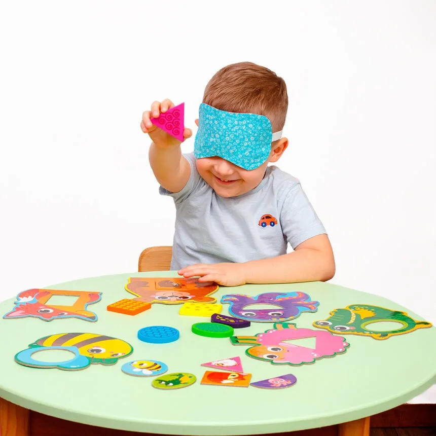 Розвивальна мозаїка Vladi Toys дерево 20х20 см кольорова