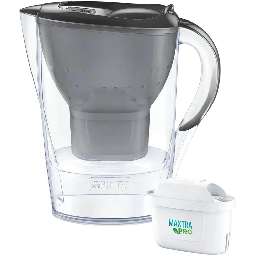 Фильтровальный кувшин Brita Marella XL Memo MXPro 35л (2л очищенной воды) с картриджем для фильтрации, серый