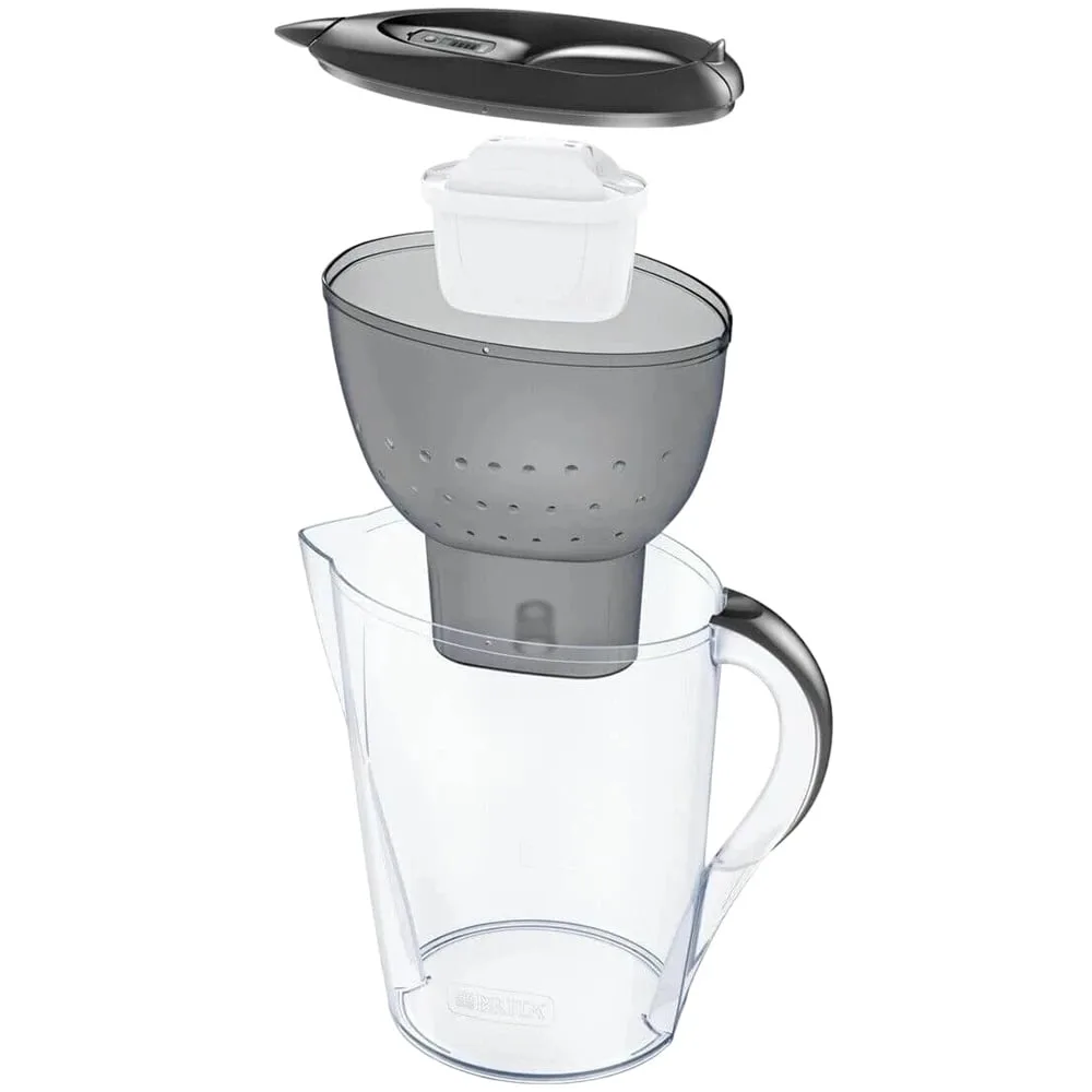 Фильтровальный кувшин Brita Marella XL Memo MXPro 35л (2л очищенной воды) с картриджем для фильтрации, серый