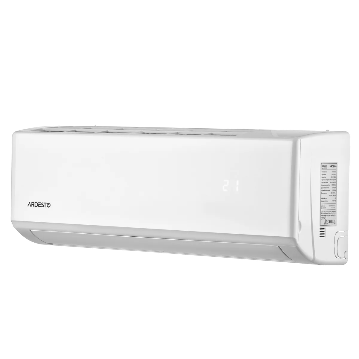 Кондиціонер ARDESTO CoolSmartPro 70 м2 інверторний 24000 BTU 7.0 кВт A++/A+ -25°С з Wi-Fi R32, білий.