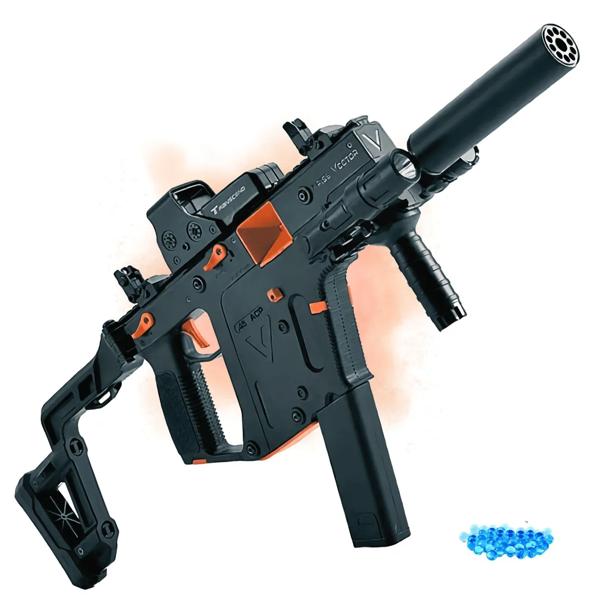 Электрический пистолет-пулемет Kriss Vector V2 автоматический 11,1 V нейлон 2500 шариков