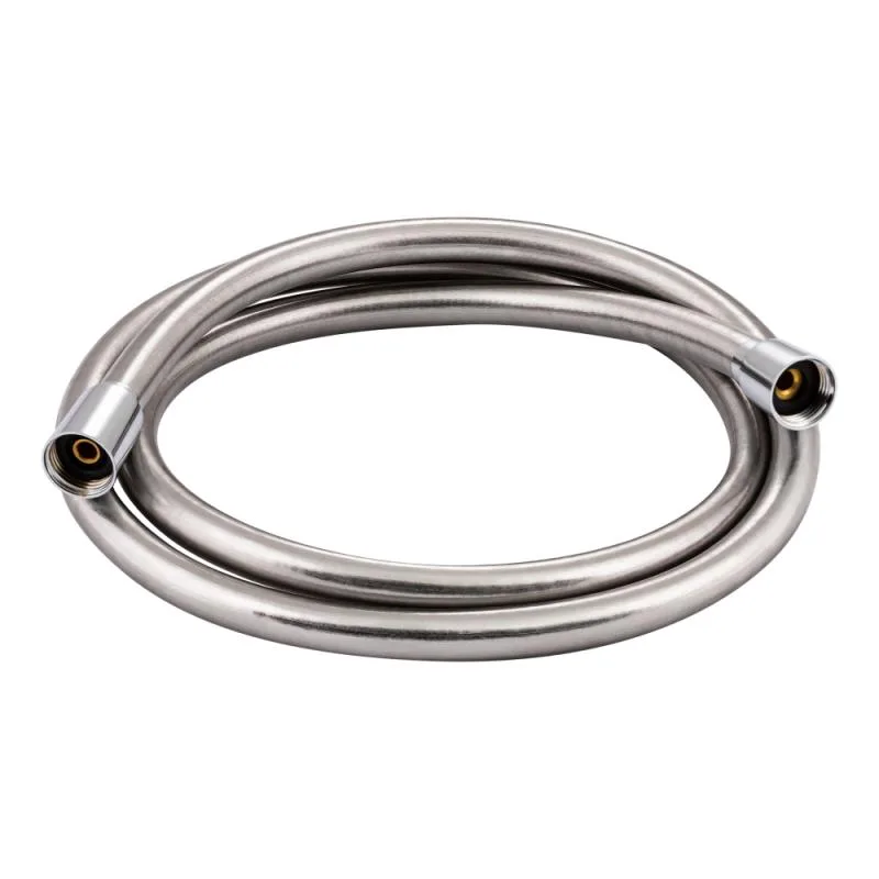 Шланг для душу Qtap Hadice 1600 мм хромований полімер 1/2"