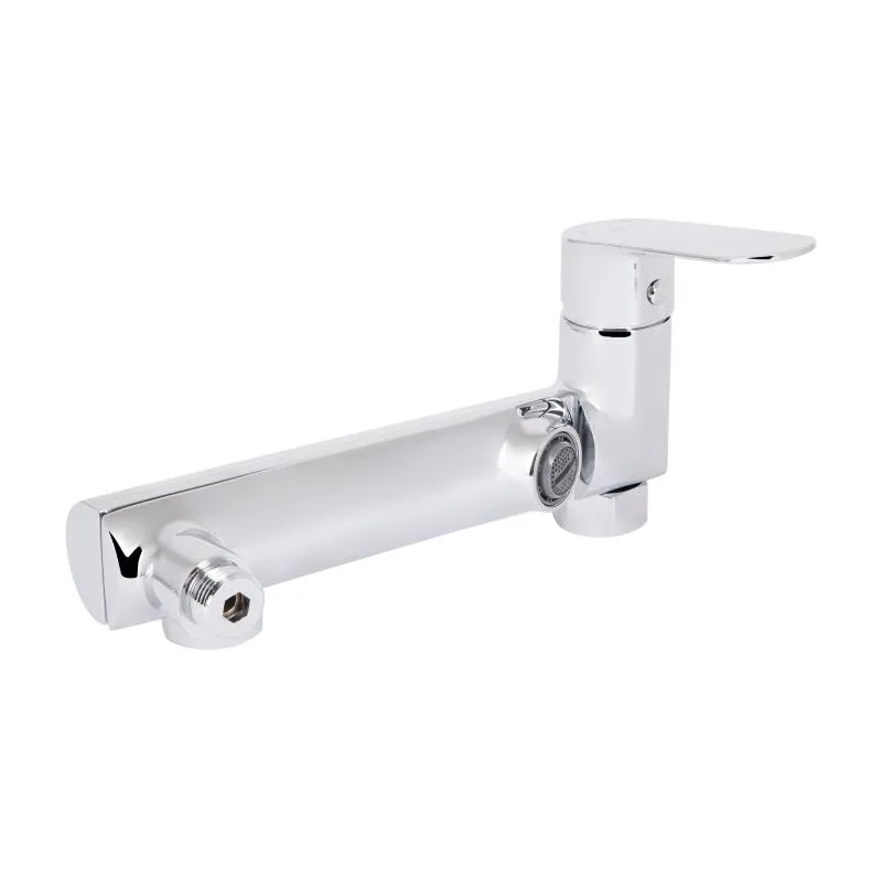 Смеситель для ванны Qtap 260 поворотный однорычажный латунь хром 210х204х102 мм