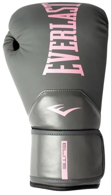 Боксерські рукавиці Everlast 12 унцій сірі рожеві нітрил-бутадієн-каучук поліуретан поліестер
