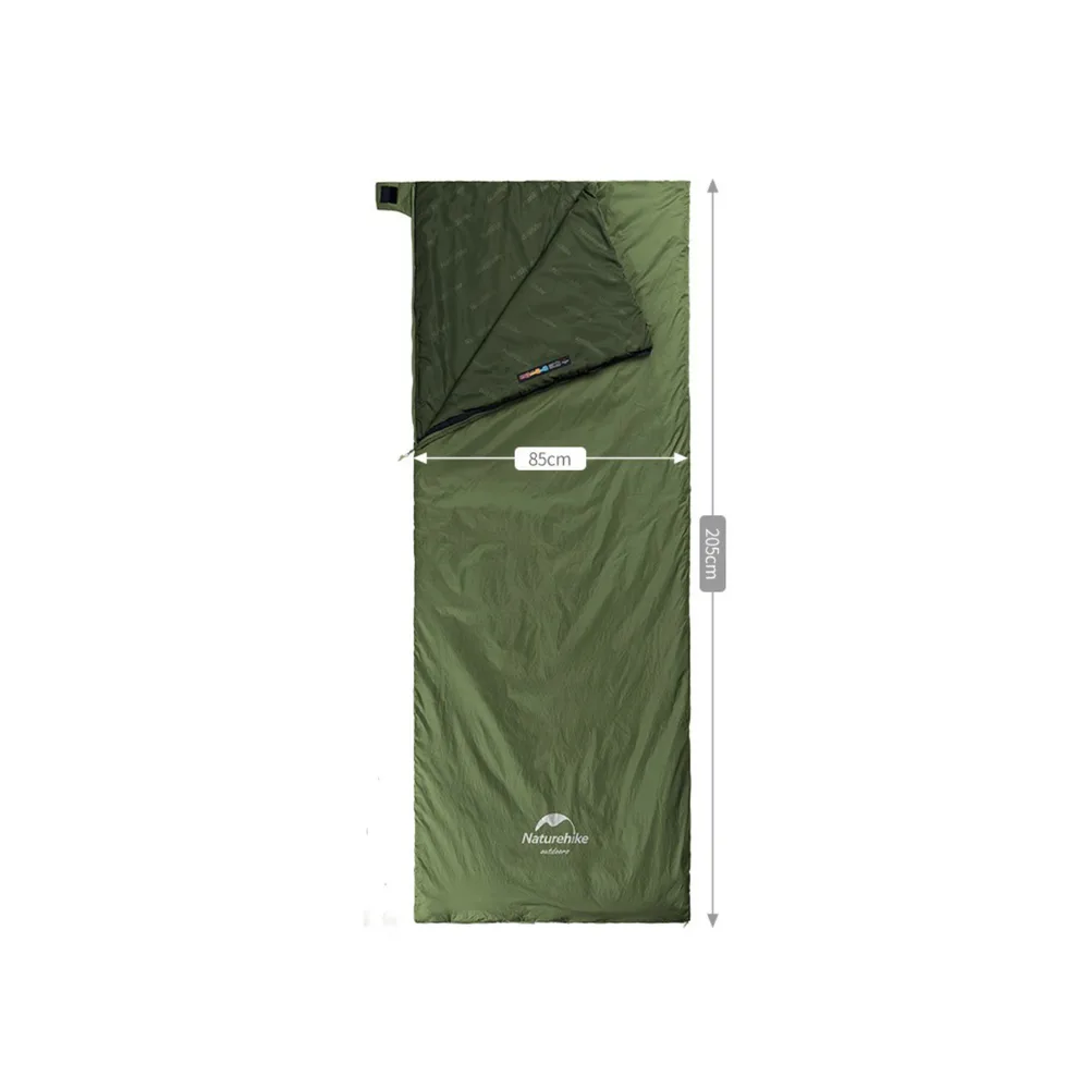 Спальник Naturehike ультралегкий летний 15°C XL нейлон зеленый