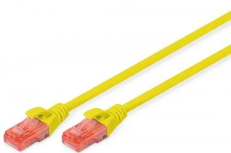Патч-корд DIGITUS CAT 6 UTP, 5м, AWG 26/7, Cu, LSZH, жовтий