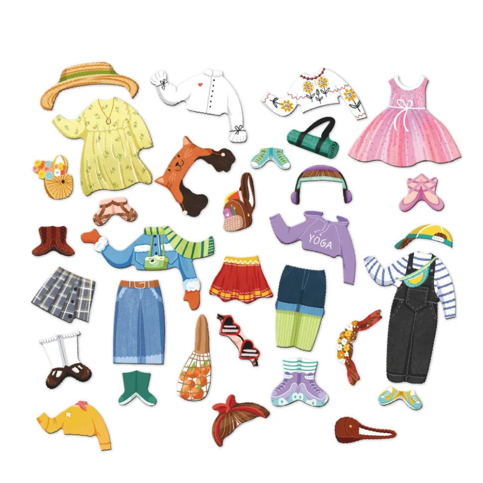 Магнітна гра DoDo Toys 32 магніти магнітна дошка для дівчаток від 3 років і старше
