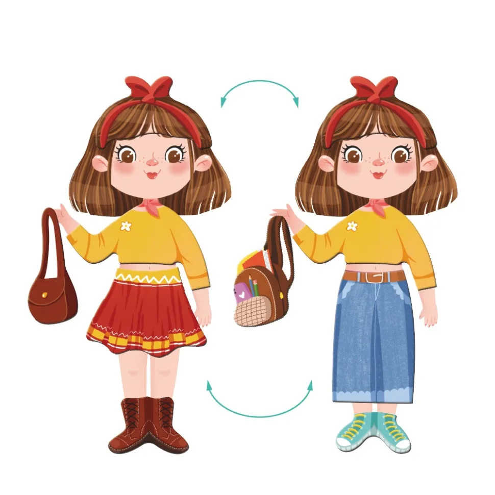 Магнітна гра DoDo Toys 32 магніти магнітна дошка для дівчаток від 3 років і старше