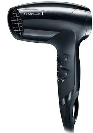 Фен Remington портативный, 1800Вт, 3 скорости, эко-режим, черный