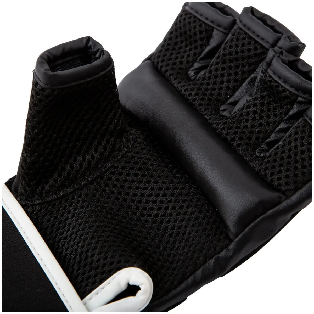 Рукавички Everlast синтетична шкіра S/M чорні для кікбоксингу