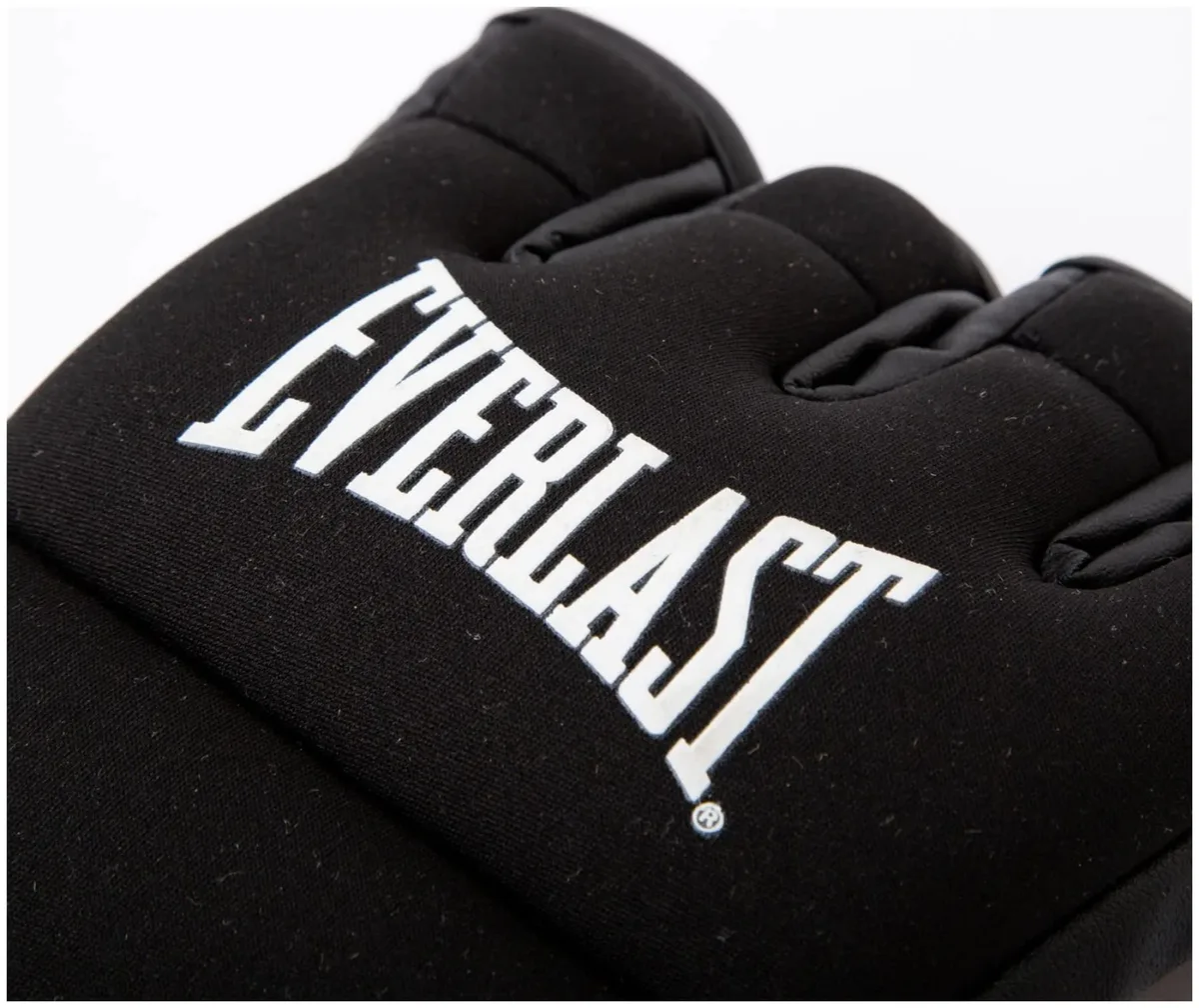 Рукавички Everlast синтетична шкіра S/M чорні для кікбоксингу