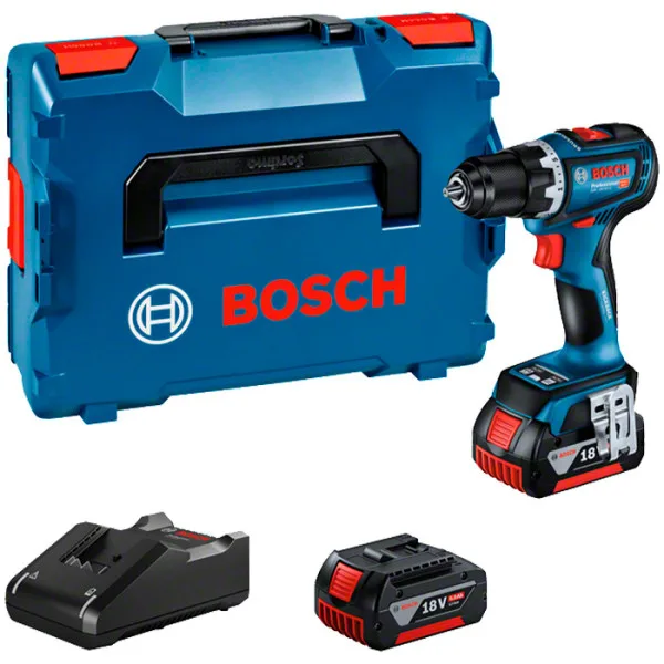Акумуляторний шурупокрут-дриль Bosch Professional 18В 5А·год ударний потужний інструмент для монтажу та ремонту