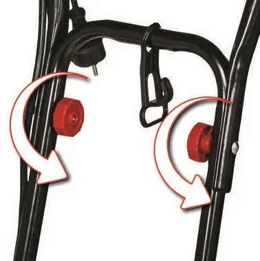 Електричний культиватор Einhell GC-RT 1545 М, потужність 1500 Вт, ширина обробки 45 см, глибина 22 см, вага 12.35 кг.
