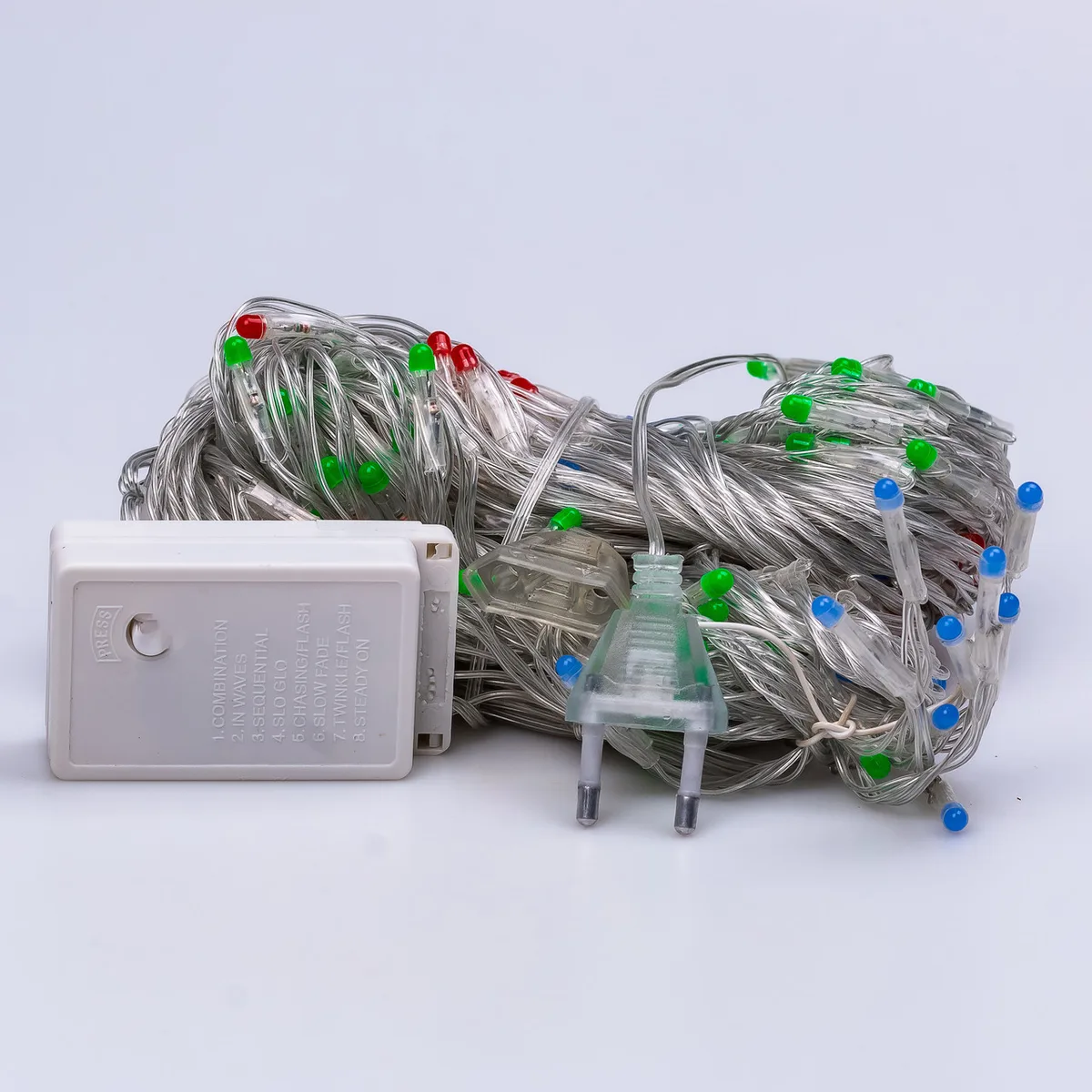 Гірлянда штора світлодіодна 3х2 м 144 LED мідний провід різнокольорова