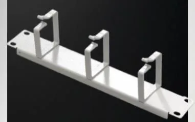 Кабельний організатор MIRSAN 10", 1U, 3 кільця, сірий