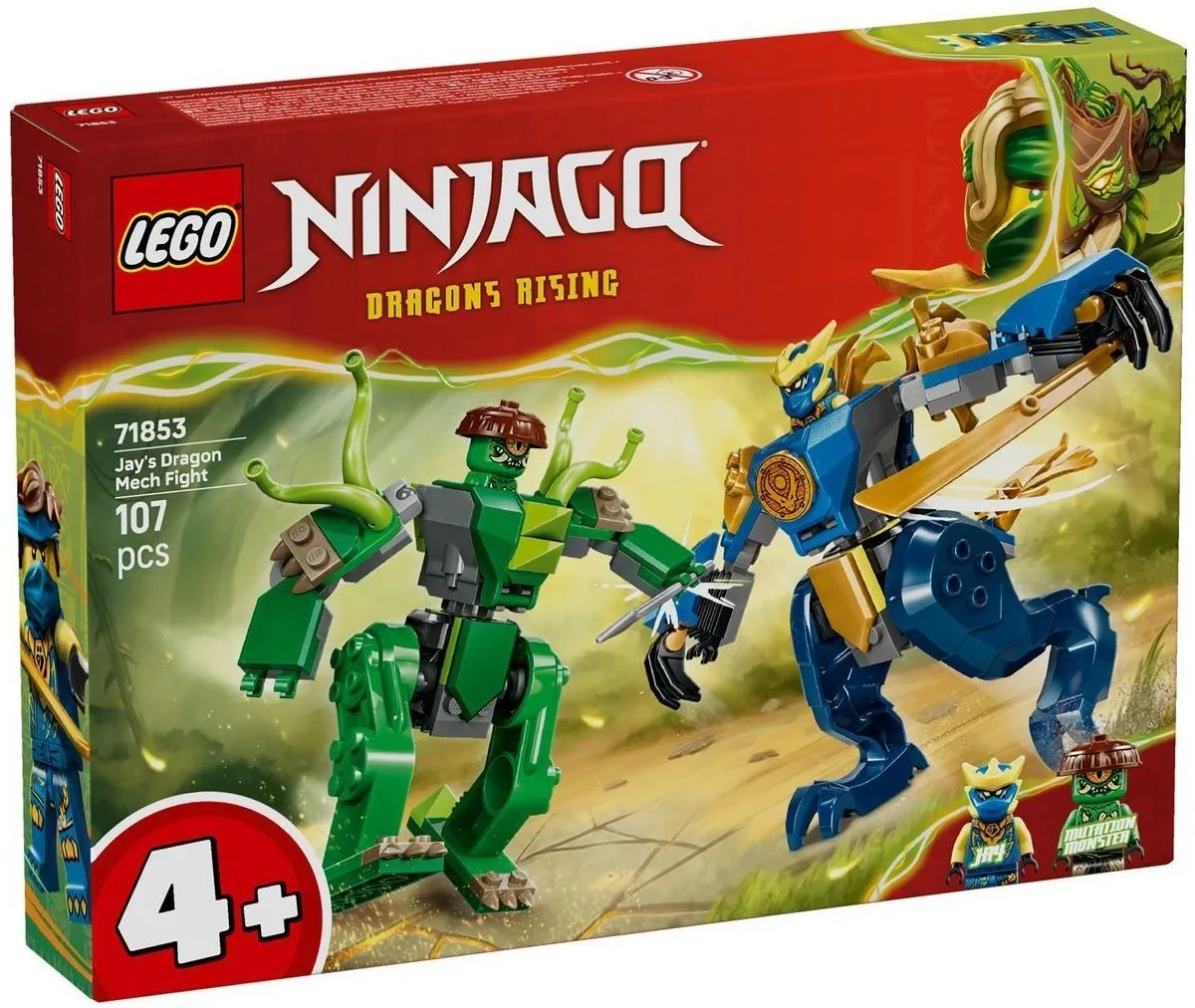Конструктор LEGO Ninjago 4+ різнокольоровий робот дракон