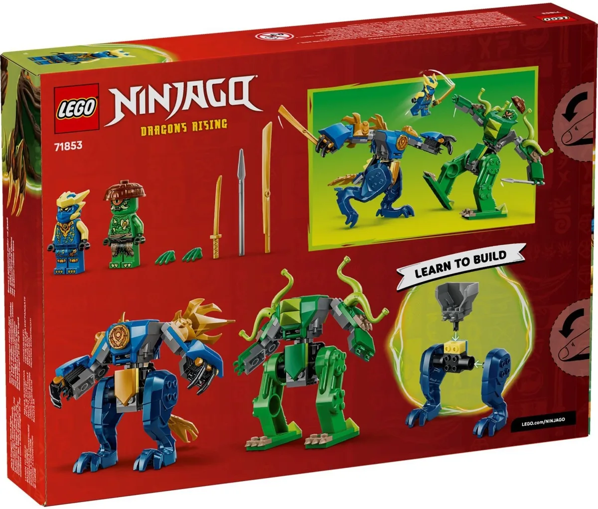 Конструктор LEGO Ninjago 4+ різнокольоровий робот дракон